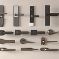 Collection of Modern Door Handles with Smart Digital Traditional Lever and Classic Knob Designs