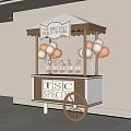 Sweet Deals Dessert Cart With White Brown Balloons And TSC Special Sign