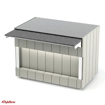 Modern Commercial Equipment Restaurant Display Cabinet Line Layout Stigma 3d model