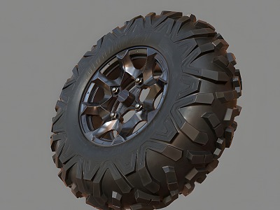 Modern tires car tires model