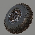 Modern tires car tires 3d model