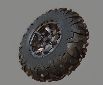 Modern tires car tires 3d model