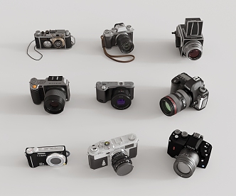 Digital Camera SLR Camera Retro Camera 3d model