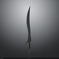 Artisan Sculpted Carving Knife With Slender Blade And Ornate Handle Design