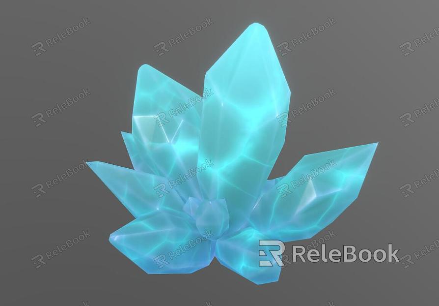 Crystal Gem Cartoon Gem Hand Painted Gem Stylized Gem model