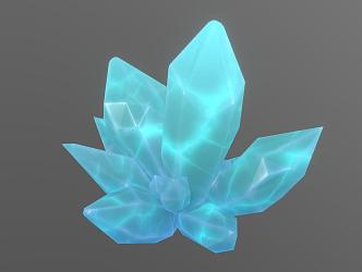 Crystal Gem Cartoon Gem Hand Painted Gem Stylized Gem 3d model