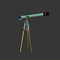 astronomical telescope space telescope observation equipment physical equipment binoculars 3d model