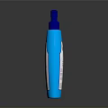 Blue Hand Wash Bottle With Pump Dispenser And Cartoon Dog Design
