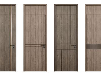 Modern swing door single door model