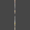 Various Decorative Weapons Collection With Swords Daggers Metallic Blades And Colorful Handles