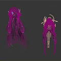 Elegant Household Decorative Ornaments With Long Tassel And Black Gold Design
