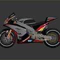 Sporty Racing Motorcycle With White Red Black Body And Number 52 Design