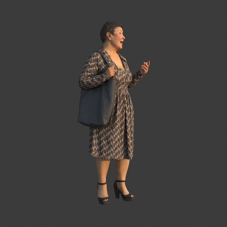 Foreign women 3d model