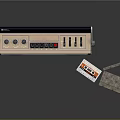 Classic Vintage Boombox Electronic Radio With Cassette Tapes And Retro Design