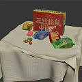 Three Squirrels Chinese Snacks With Red Yellow Packaging Box And Peanuts Packets