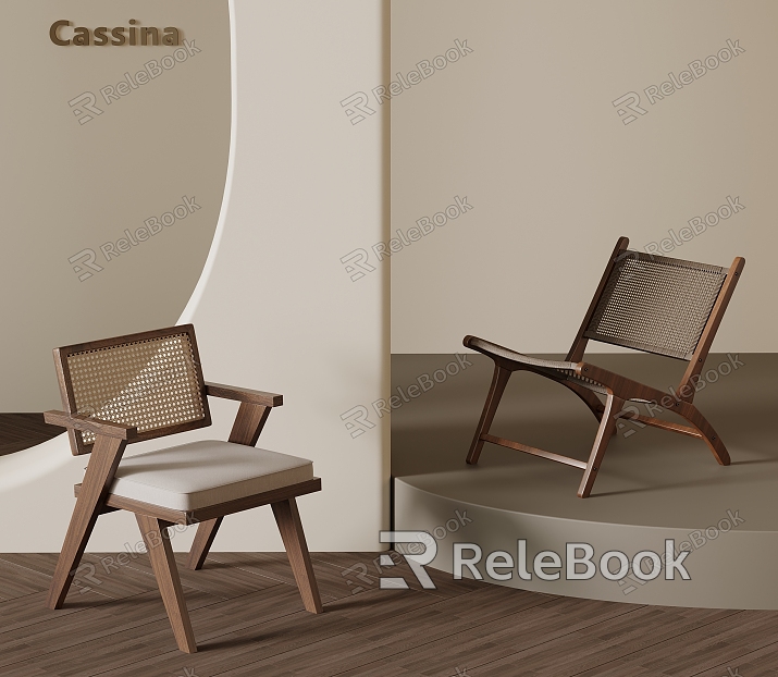 Quiet Rattan Chair Dining Chair Leisure Chair model