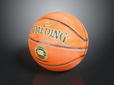 High Quality Spalding Official Basketball with NBA Logo for Sports Equipment Use 3d model