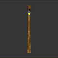 Wooden Bracket With Hanging Lantern For Outdoor Decor And Lighting Fixture