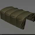 Olive Green Fabric Covered Bench Furniture With Wrinkled Design And Long Shape