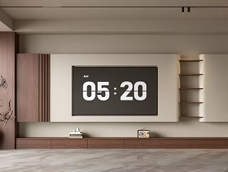 TV background wall 3d model