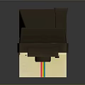 Vintage Instant Camera With Retro Design Rainbow Stripe Lens And Buttons