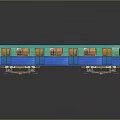 moving rail car subway car train car train car train light rail subway high-speed rail 3d model