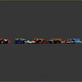 Colorful Toy Cars Collection With Various Models And Vibrant Colors