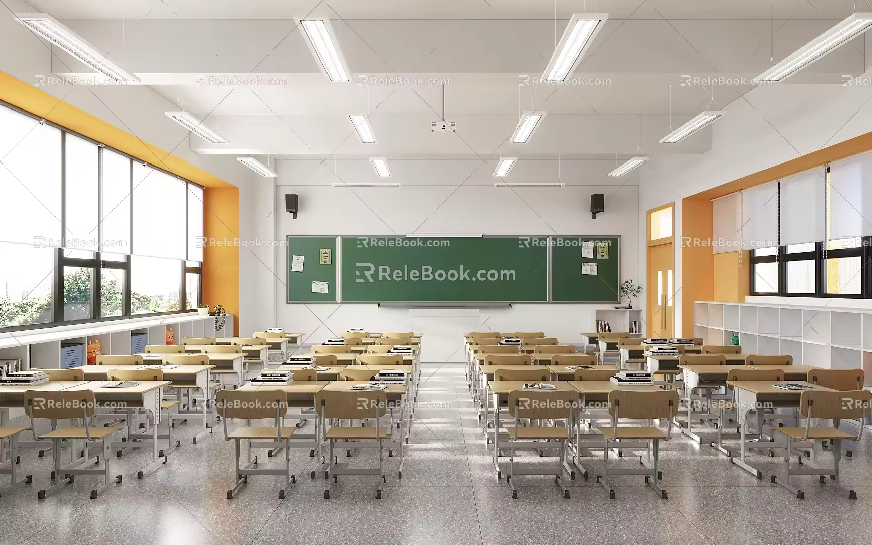 Classroom 3d model