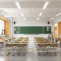 Classroom 3d model