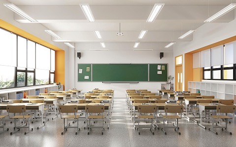 Classroom 3d model