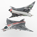 Modern fighter futuristic sci-fi jet universe fighter 3d model