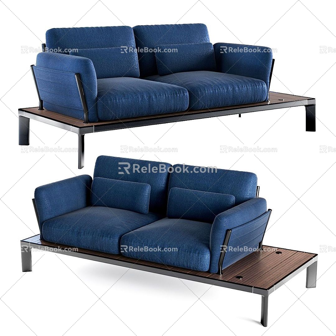 Modern Multi-Person Sofa Sofa Two-Person Sofa Casual Sofa Living Room Sofa Leather Sofa Corner Sofa 3d model