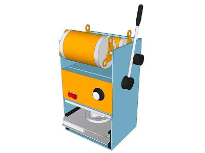 Modern milk tea sealing machine 3d model