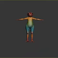 Lizard Anime Lizard Chameleon Cartoon Lizard Reptile Cold Blooded Animal Reptile Reptile Class 3d model