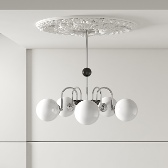 Modern chandelier 3d model