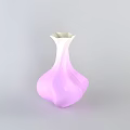 Pink White Decorative Vase Ornamental Home Decor Piece for Living Room Decoration