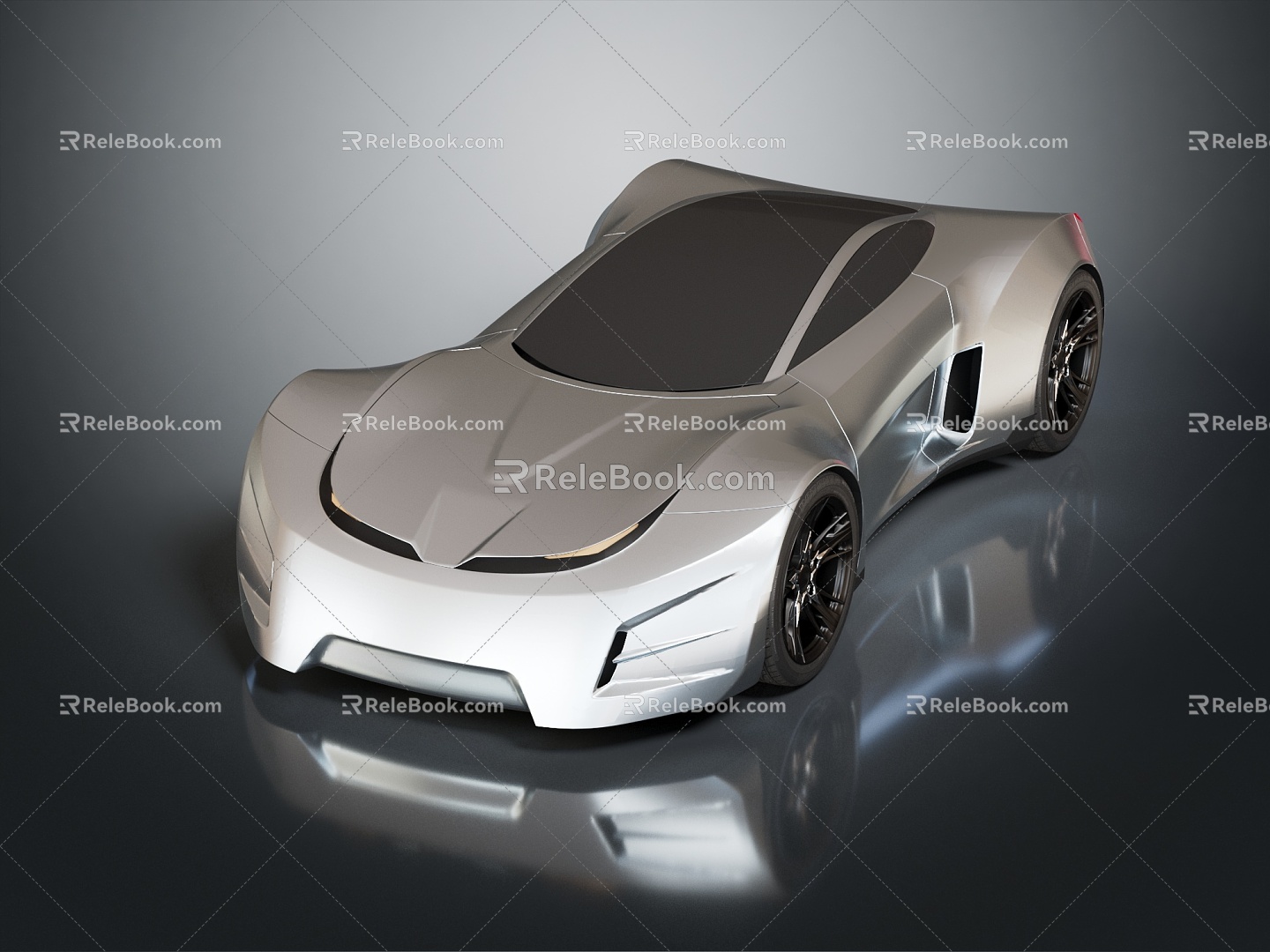 Modern concept car suspension car future flying car 3d model