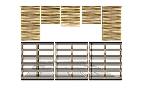 New Chinese-style roller shutter 3d model