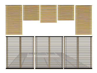 New Chinese-style roller shutter 3d model