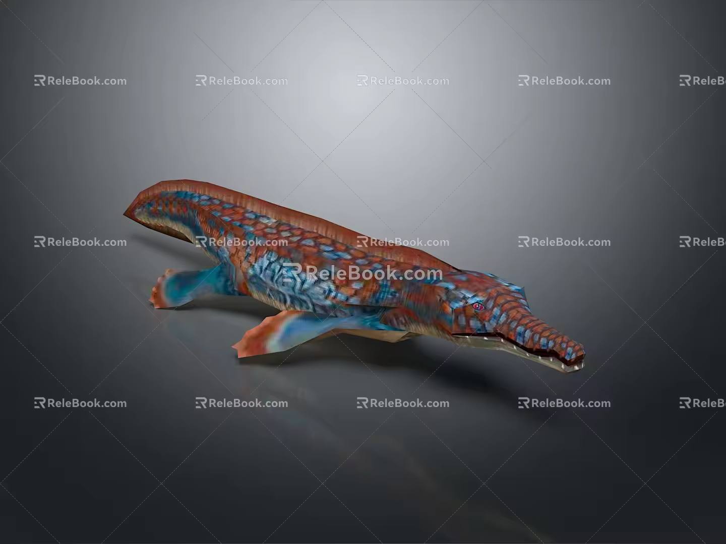 Crocodile Alligator Nile Crocodile carnivore reptile cold-blooded animal reptile 3d model