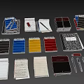 Various Colored Notebooks Including Spiral And Hardcover With Pens For Daily Use