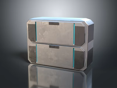 Modern Science Fiction Box Science Fiction Box Science Fiction Wardrobe Science Fiction Cabinet 3d model