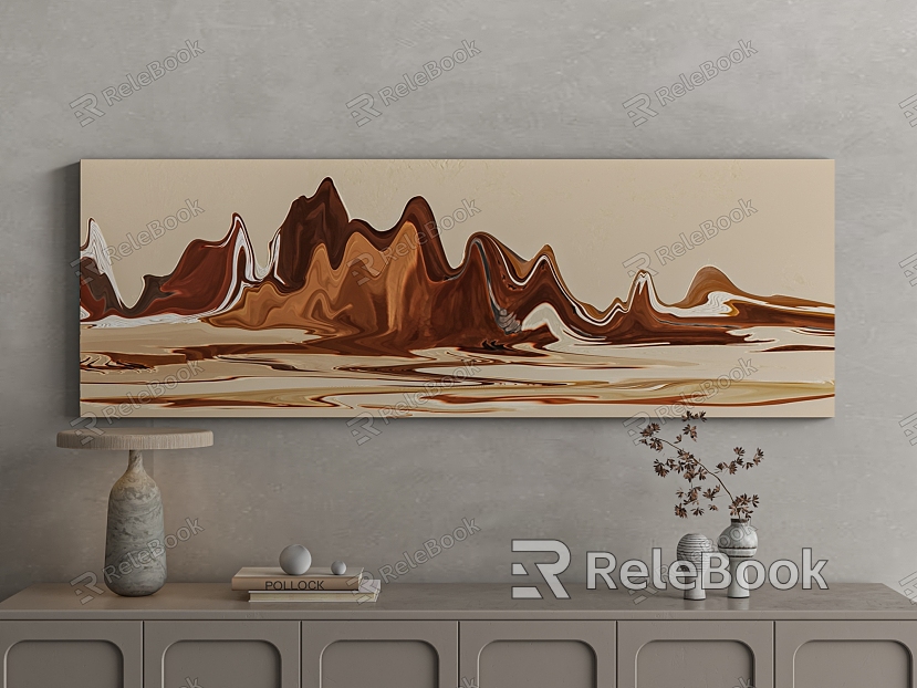 Abstract Painting Texture Painting High-end Art Hanging Painting Background Wall Hanging Painting model