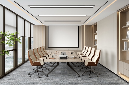 Modern Conference Room 3d model