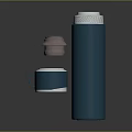 Teal Stainless Steel Thermos Flask With Removable Lid And Matching Cup