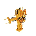 Yellow Industrial Robotic Arm With Mechanical Components And Engineering Structure