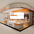Bright Sweet Buns Mall Bakery Shop With Display Cases And Baked Goods
