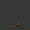 Women's Golden Leopard Print High Heels By Roger Vivier Elegant Fashion Footwear Design