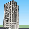 Modern High Rise Apartment Building With Light Exterior Multiple Windows And Entrance Area
