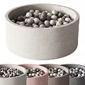Children's Play Equipment Round Ball Pits In Various Colors With Gray Balls